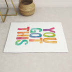You Got This Rainbow Watercolor Rug Gallery Image 1