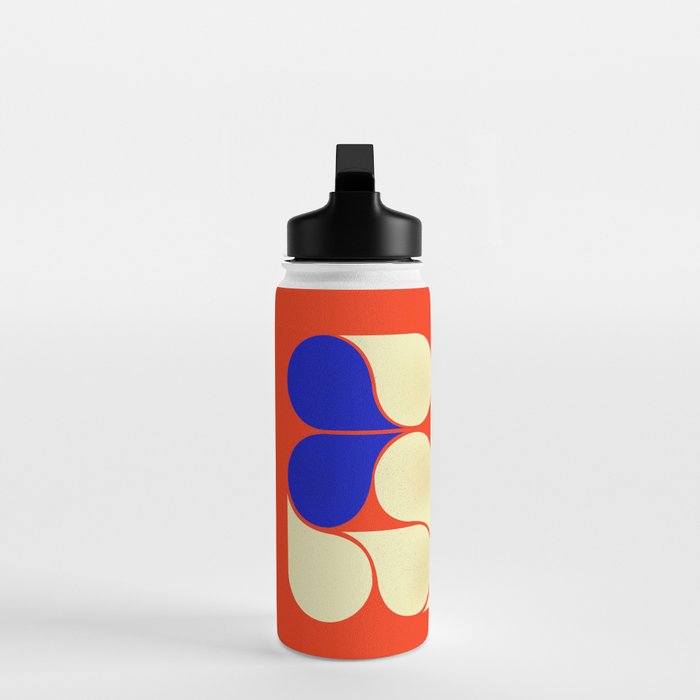 Mid-century geometric shapes-no10 Water Bottle Gallery Image 3