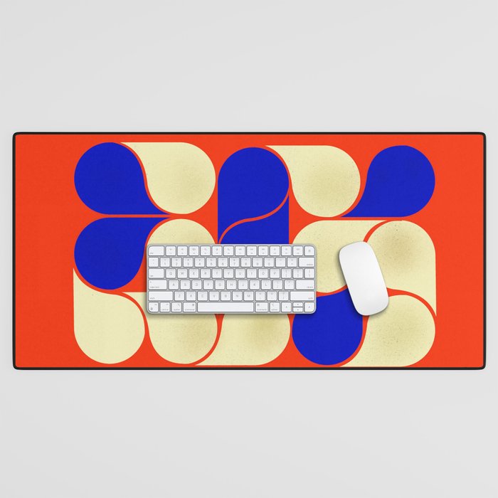 Mid-century geometric shapes-no10 Desk Mat Gallery Image 1