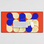 Mid-century geometric shapes-no10 Desk Mat Gallery Image 1