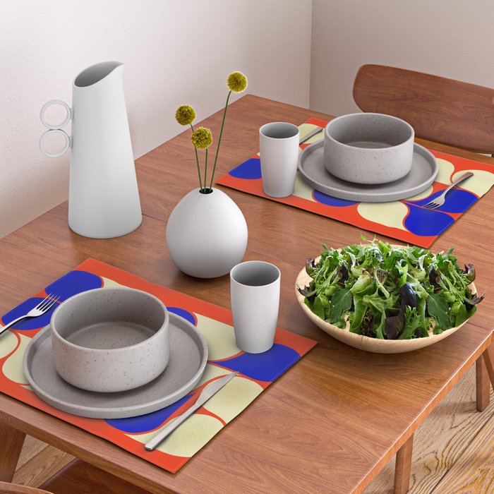 Mid-century geometric shapes-no10 Placemat Gallery Image 2