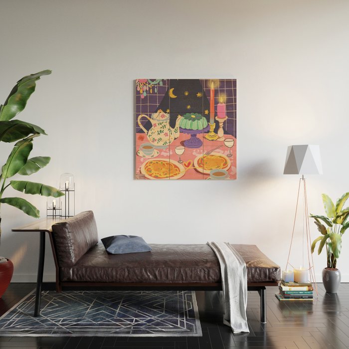 Spaghetti dinner date  Wood Wall Art Gallery Image 2