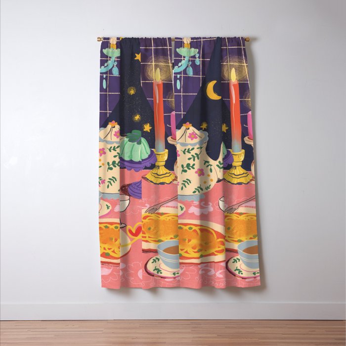 Spaghetti dinner date  Window Curtain Gallery Image 3