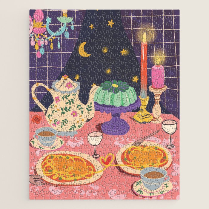 Spaghetti dinner date  Jigsaw Puzzle Gallery Image 1