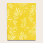 Vintage Style Botanical Cottage Textured Pattern in Yellow Notebook Gallery Image 4