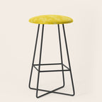 Vintage Style Botanical Cottage Textured Pattern in Yellow Stool Gallery Image 1