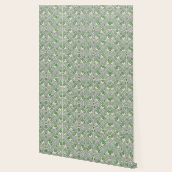 Green Geometric 1915 Hannah Borger Overbeck Wallpaper Gallery Image 2