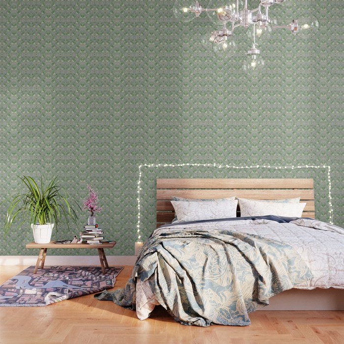 Green Geometric 1915 Hannah Borger Overbeck Wallpaper Gallery Image 3