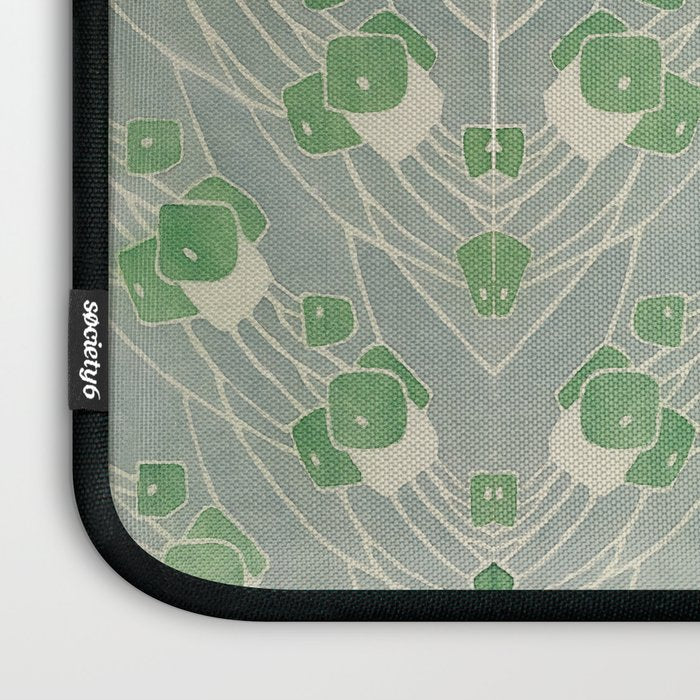 Green Geometric 1915 Hannah Borger Overbeck Laptop Sleeve Gallery Image 3
