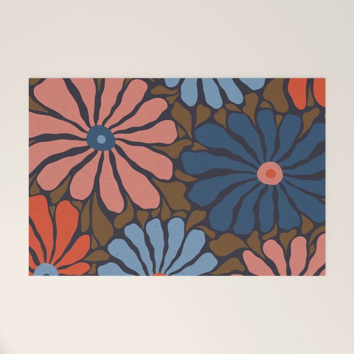 Lazy Florals #4 Welcome Mat Gallery Image 1