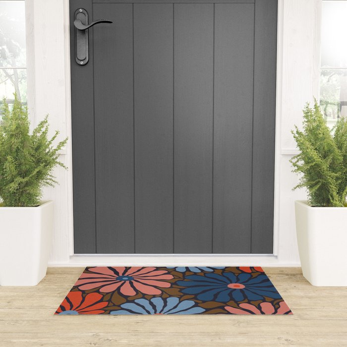 Lazy Florals #4 Welcome Mat Gallery Image 3
