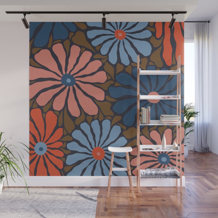 Lazy Florals #4 Wall Mural Gallery Image 1