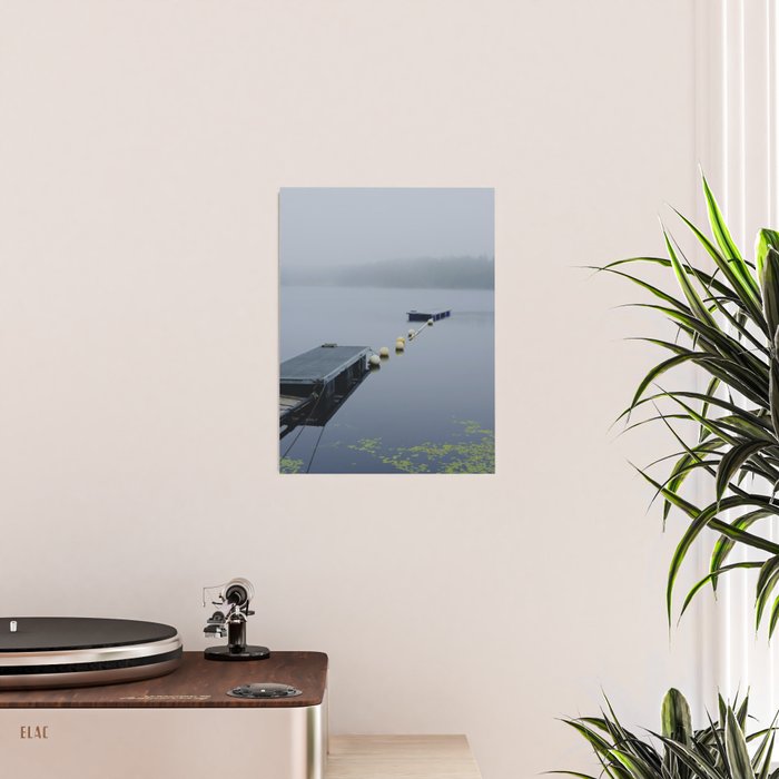torrey pond - fog nature water travel photograph Poster Gallery Image 2