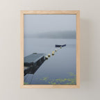 torrey pond - fog nature water travel photograph Mini Art Print Gallery Image 1