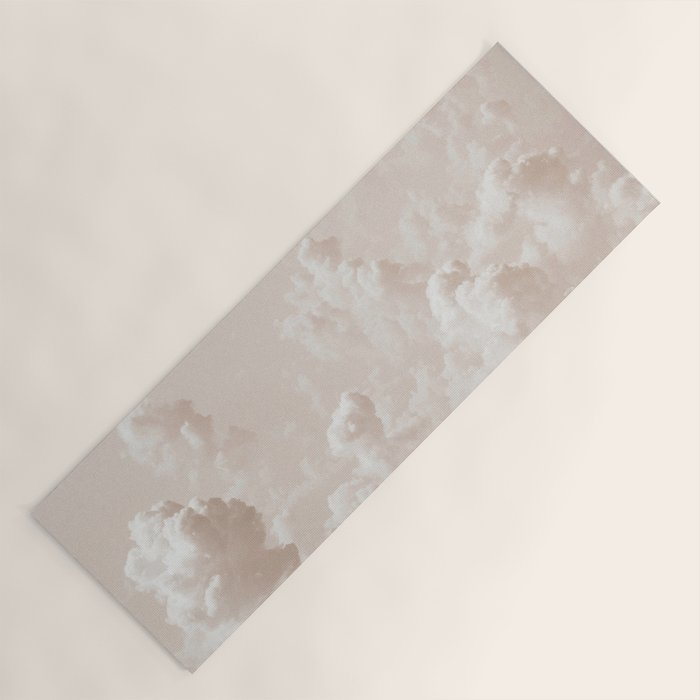 Light Academia Aesthetic white clouds Yoga Mat Gallery Image 1