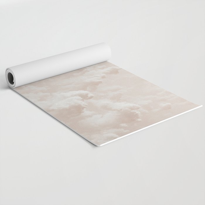 Light Academia Aesthetic white clouds Yoga Mat Gallery Image 2