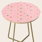 Retro christmas ornament decoration pattern Side Table Gallery Image 2