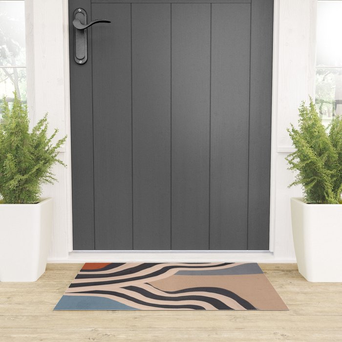 Modern Abstract Art 56 Welcome Mat Gallery Image 3