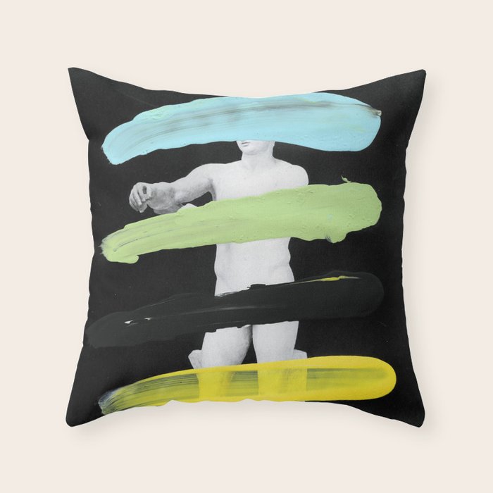 Untitled (Finger Paint 8) Throw Pillow Gallery Image 6