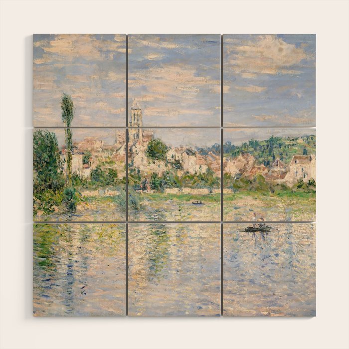 Vetheuil in Summer 1880 by Claude Monet Wood Wall Art Gallery Image 1