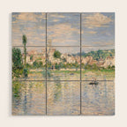 Vetheuil in Summer 1880 by Claude Monet Wood Wall Art Gallery Image 1