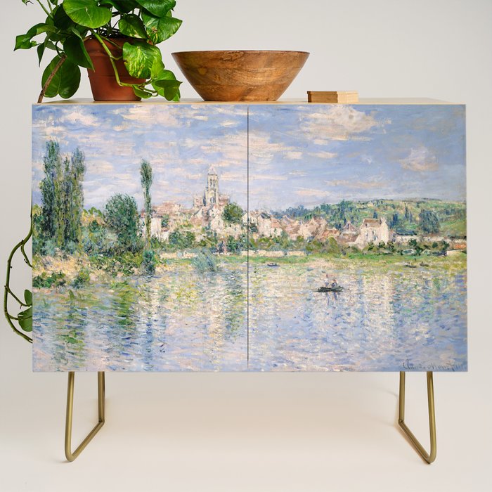 Vetheuil in Summer 1880 by Claude Monet Credenza Gallery Image 1