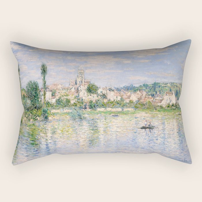 Vetheuil in Summer 1880 by Claude Monet Rectangular Pillow Gallery Image 2