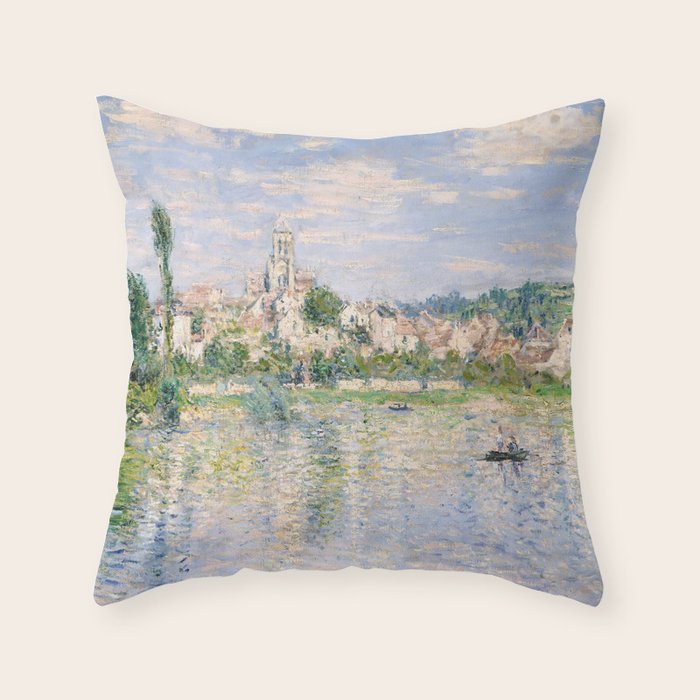 Vetheuil in Summer 1880 by Claude Monet Throw Pillow Gallery Image 6