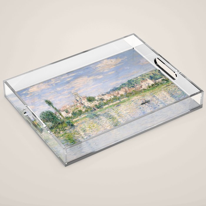 Vetheuil in Summer 1880 by Claude Monet Acrylic Tray Gallery Image 1