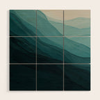 Waves Into The Depths | Wave Texture Design Wood Wall Art Gallery Image 1