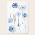 blue abstract dandelion 2 Cutting Board Gallery Image 1