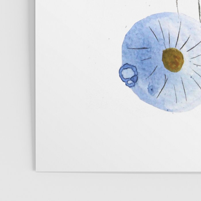 blue abstract dandelion 2 Poster Gallery Image 3