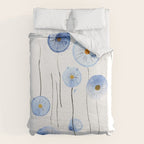 blue abstract dandelion 2 Duvet Cover Gallery Image 6