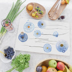 blue abstract dandelion 2 Cutting Board Gallery Image 2