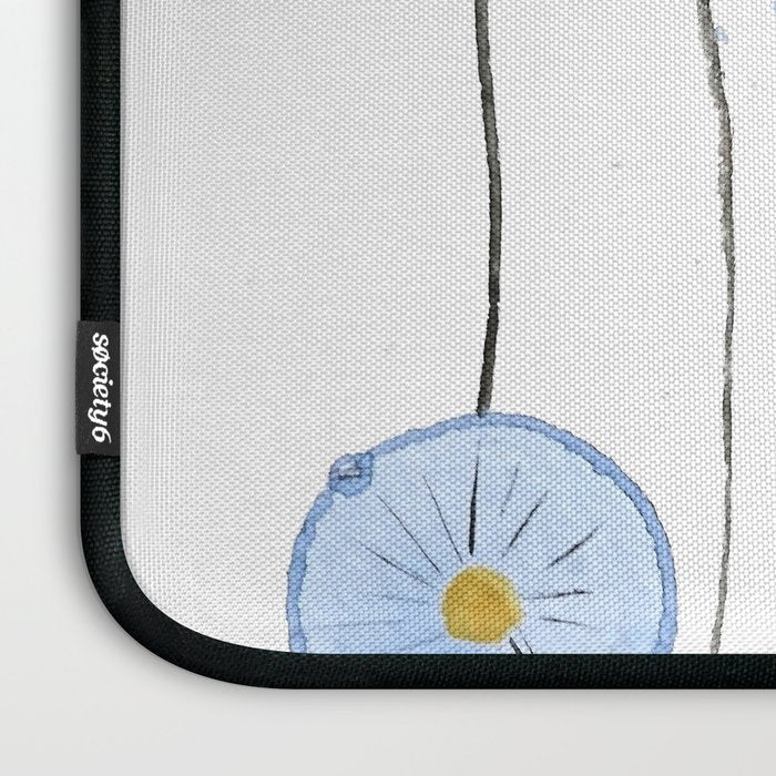 blue abstract dandelion 2 Laptop Sleeve Gallery Image 3