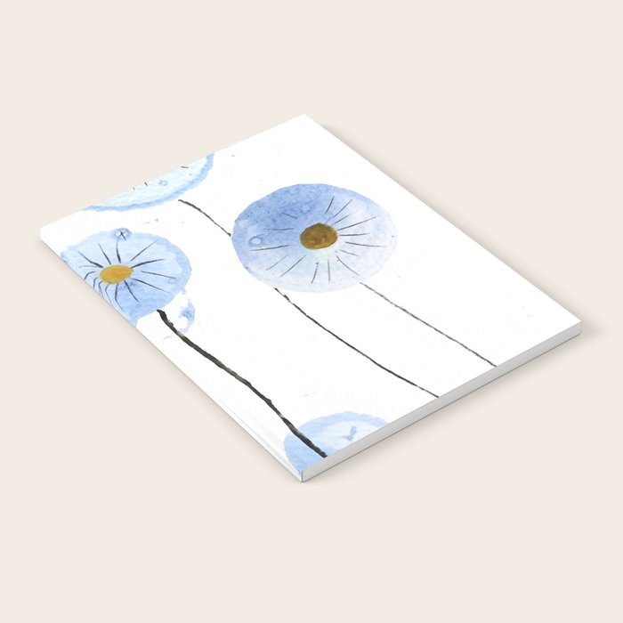 blue abstract dandelion 2 Notebook Gallery Image 2