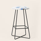 blue abstract dandelion 2 Stool Gallery Image 1