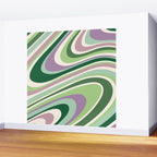Liquid Swirl Groovy Ripple Retro 60s & 70s Pattern II Wall Mural Gallery Image 2