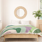 Liquid Swirl Groovy Ripple Retro 60s & 70s Pattern II Duvet Cover Gallery Image 3