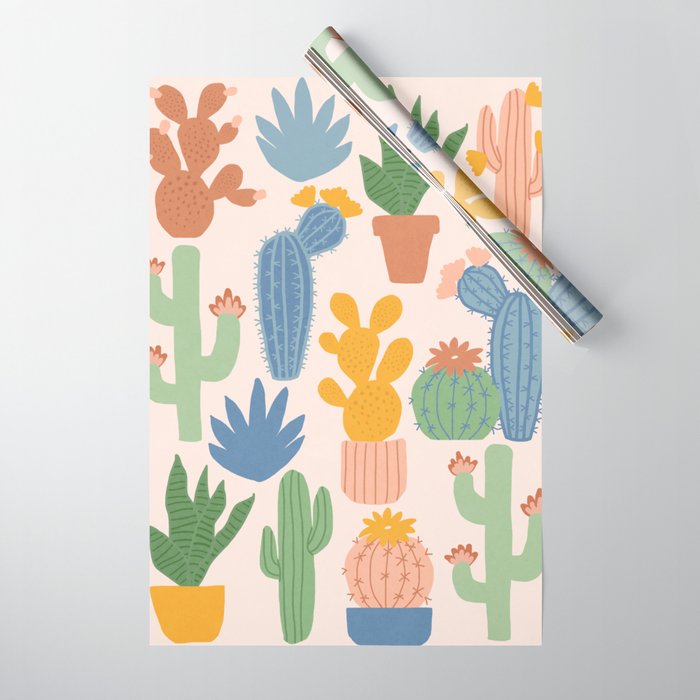 Cactus Garden Wrapping Paper Gallery Image 1