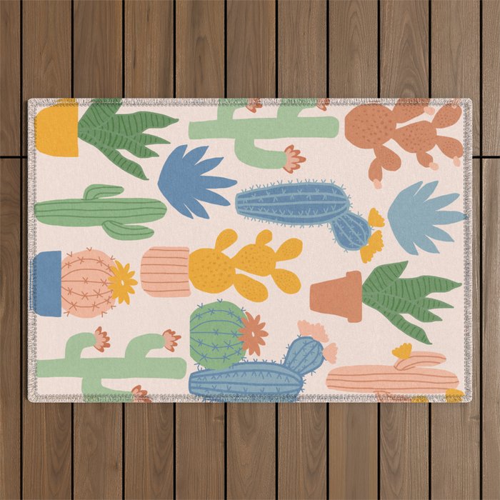 Cactus Garden Outdoor Rug Gallery Image 1