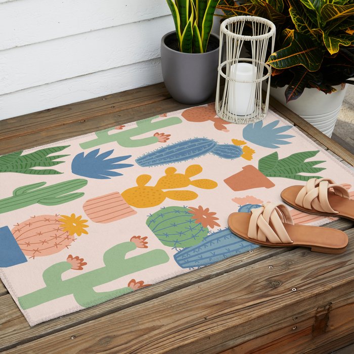Cactus Garden Outdoor Rug Gallery Image 2