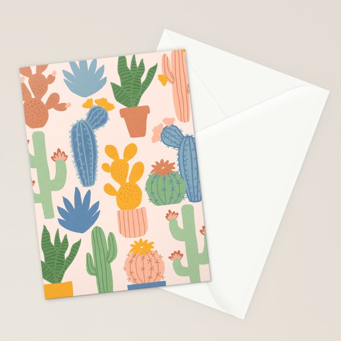 Cactus Garden Stationery Card Gallery Image 2