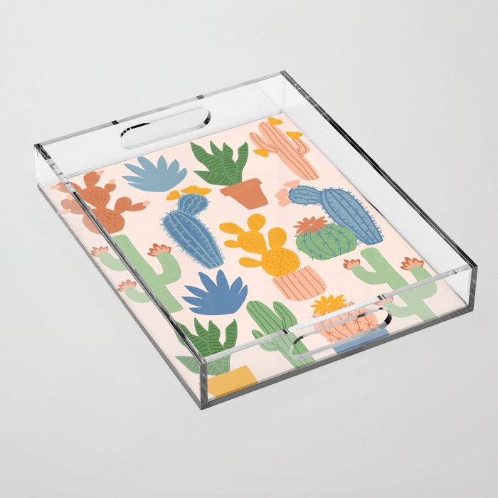 Cactus Garden Acrylic Tray Gallery Image 1