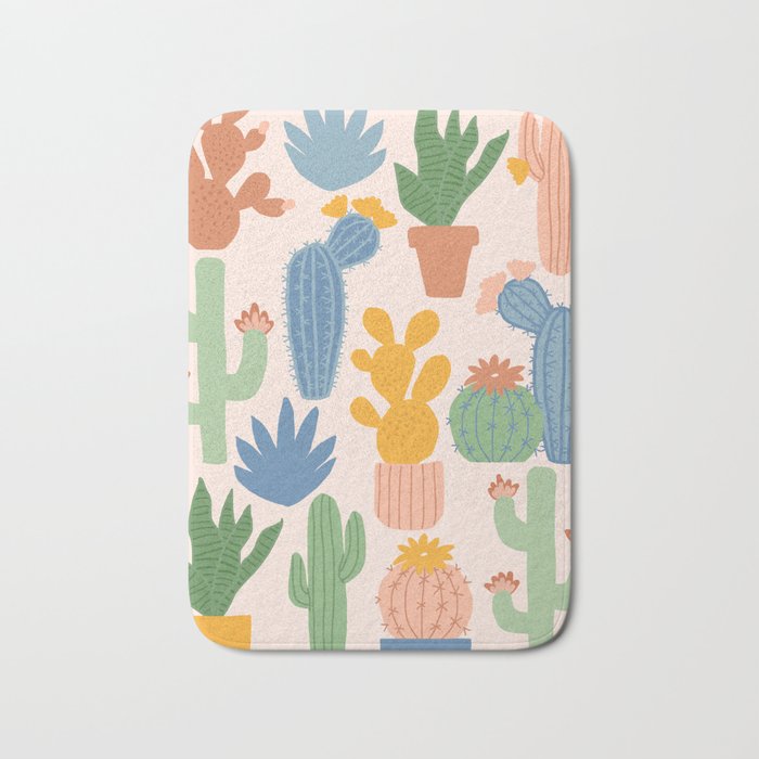 Cactus Garden Bath Mat Gallery Image 1