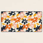 Abstract flower art pattern Desk Mat Gallery Image 3