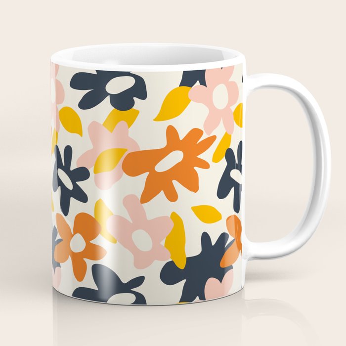Abstract flower art pattern Coffee Mug Gallery Image 1