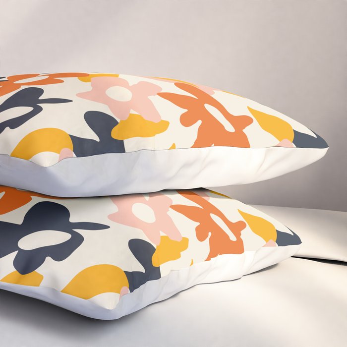 Abstract flower art pattern Pillow Sham Gallery Image 3