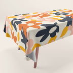 Abstract flower art pattern Tablecloth Gallery Image 1