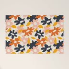 Abstract flower art pattern Welcome Mat Gallery Image 1